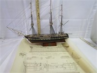 Model Ship of the Hancock with Print - Pick up