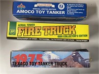 BP FIRETRUCK, TEXACO, & AMOCO FUEL MODEL TRUCKS