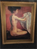 Edward Munch - Paris Nude Framed Print