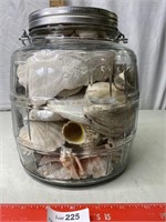 Glass Jar Full of Sea Shells