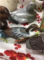 Wood painted duck