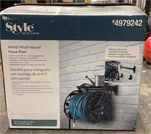 Style Selections  Metal Wall-Mount Hose Reel