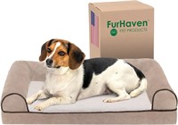 Furhaven Dog Bed  30L x 20W x 6.3Th  Cream