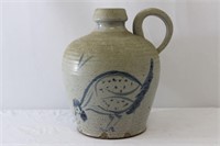 Stoneware Jug w/ Blue Rooster