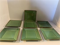 POTTERY BARN 6 IN SERVING PLATES