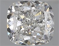 Gia Certified Cushion Cut 2.18ct I1 Diamond