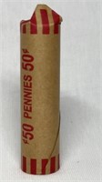 Of) roll of wheat pennies