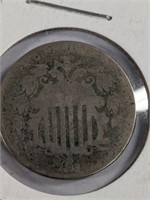 1868 5 CENT PC