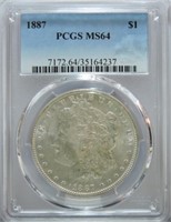 1887 Morgan PCGS MS64