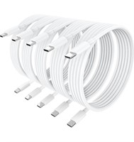 New (pack of 5)  iPhone 15 Charger Cable - [MFi