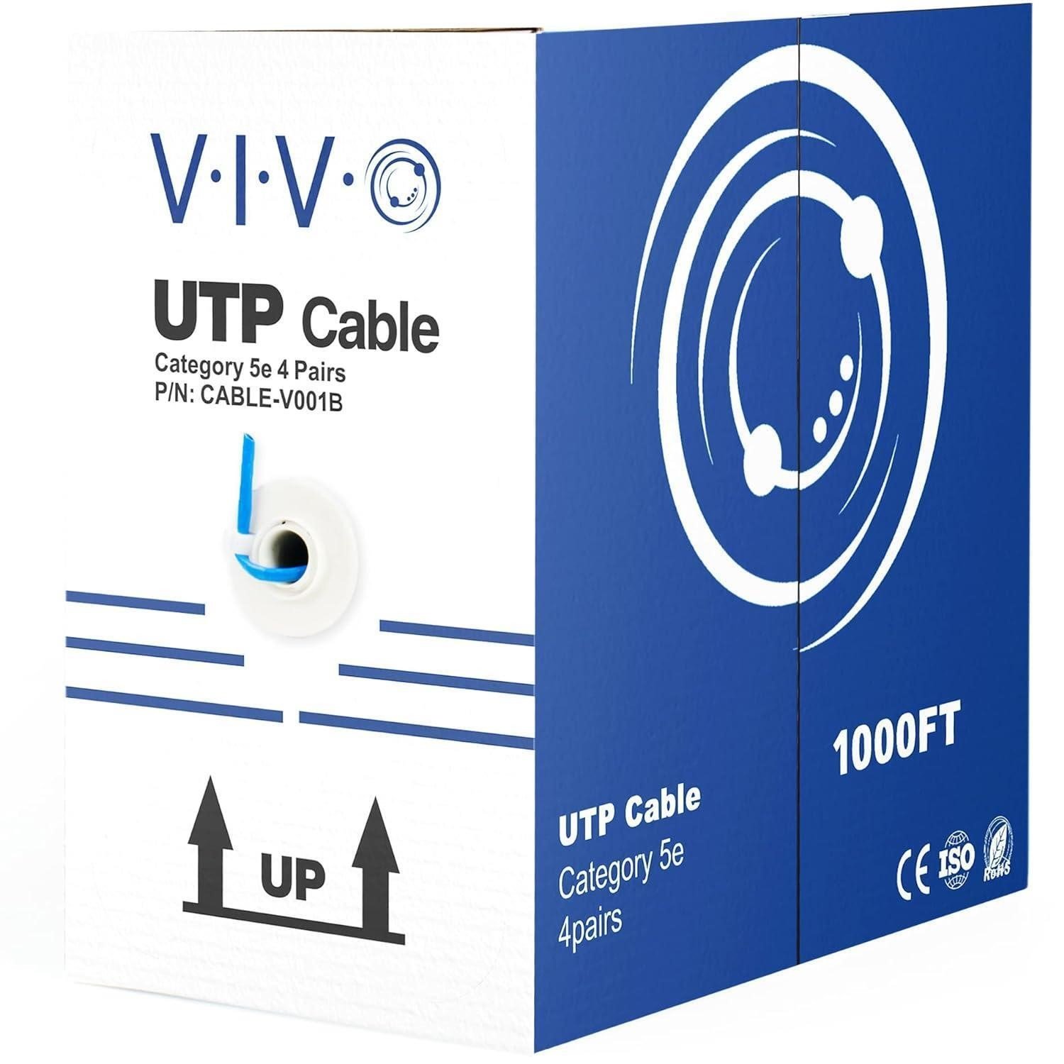 VIVO Blue 1,000ft Cat5e Ethernet Cable