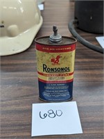 Ronsonal Lead Top Lighter Fluid Can