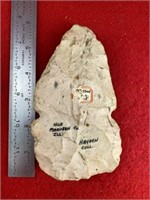 Chipped Hoe    Indian Artifact Arrowhead