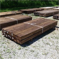 18 pcs. 5" x 5" x 8' PRESSURE TREATED LUMBER