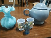 Blue Fiesta, Fenton and Porcelain