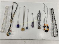 (9) Costume Necklaces: Natural Stone & More