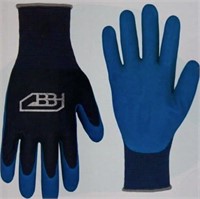 BBH Latex Coated Work Gloves, 10 Pairs, Large