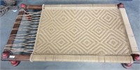 Antique Charpai (Indian Rope Bed) - 6ft x 42" x11"
