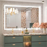 Keonjinn 55 x 36 Inch LED Bathroom Mirror
