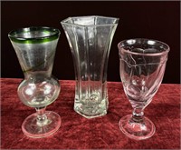 Lot of Glass Vases(1 hand blown)