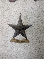 Wall mount country star decoration