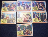 7 original "There's Always a Woman" Lobby cards