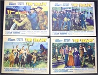 Four original "The Texans" Lobby cards