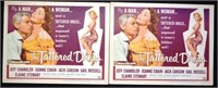 Two original "The Tattered Dress" Lobby cards