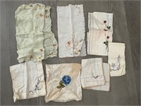 Vintage Assorted Floral Handkerchiefs