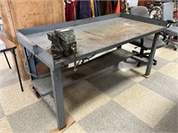 35"  Work bench with vise