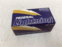 Federal Lightning 50 Rim .22 Cartridges