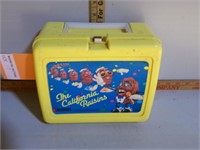 Plastic California Raisins Lunch Box w/ Thermos