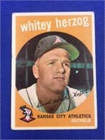 1959 Topps Whitey Herzog card