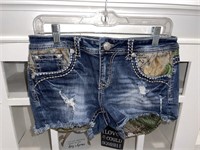 Denim & Camouflage Shorts GRACE Size 30