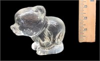 Glass Bear Paperweight