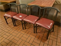 Bid X 4 Nice Solid  Dinning Chairs