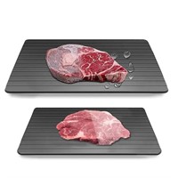 2-PACK Quick Meat Thawing Tray for Frozen Meat