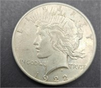 1922-P Peace Silver Dollar