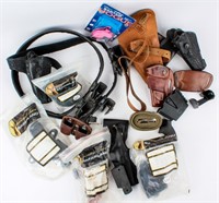 Firearm Lot of Leather and Nylon Holsters