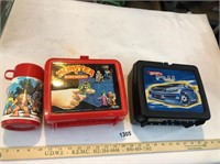 Hot Wheels Thermos, Aladdin Lunch Box, & Thermos