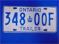 Ontario Trailer Plate