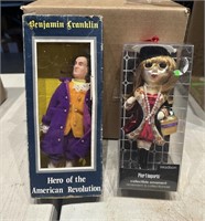 Benjamin Franklin doll & collectible ornament