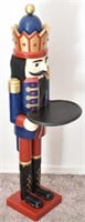 42 12" Red & Blue Nut Cracker with Tray