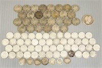 Group of U.S. silver coins, 30 silver nickels, 1