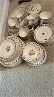Crown Rose set of dishes