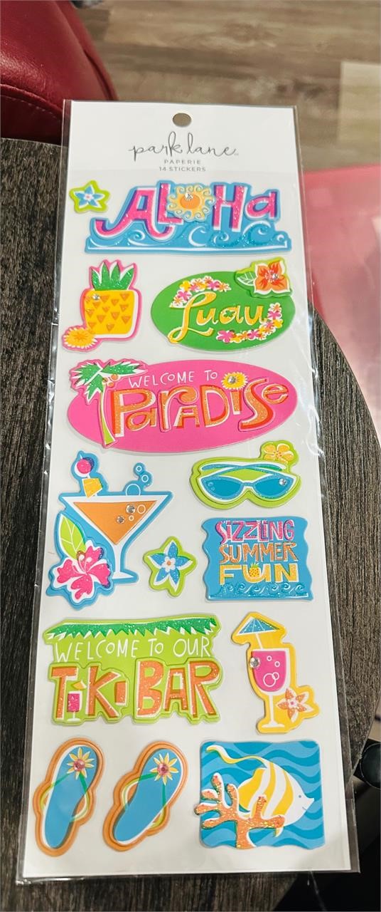 New- Sticker Pack- 3D- Aloha