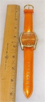 Joan Rivers Classics Jeweled Orange Wristwatch