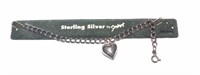 Vintage Savant Sterling Silver Charm Bracelet