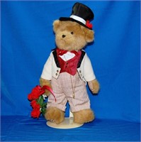 Boyds Bear Patriotic I Love You Bear in Top Hat