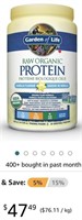 Garden of Life Raw Organic Protein, Vanilla,